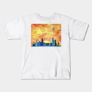 New York City Skyline Kids T-Shirt